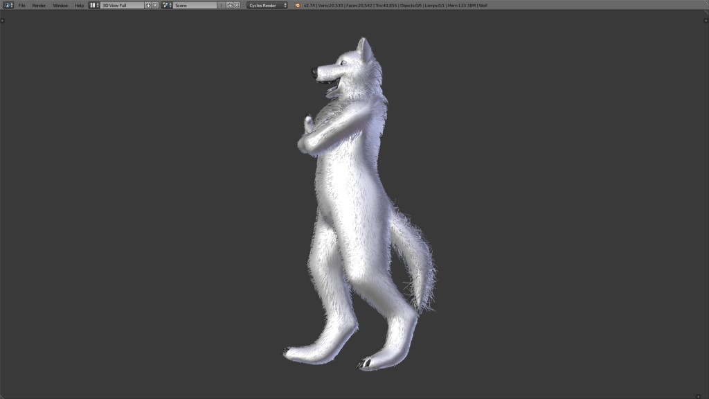 Anthropomorphic wolf preview image 2